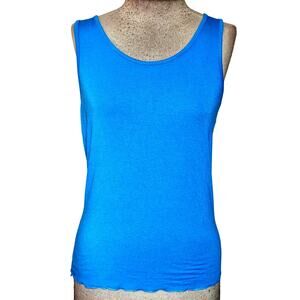 Joia Blue Casual Sleeveless Top Size Medium